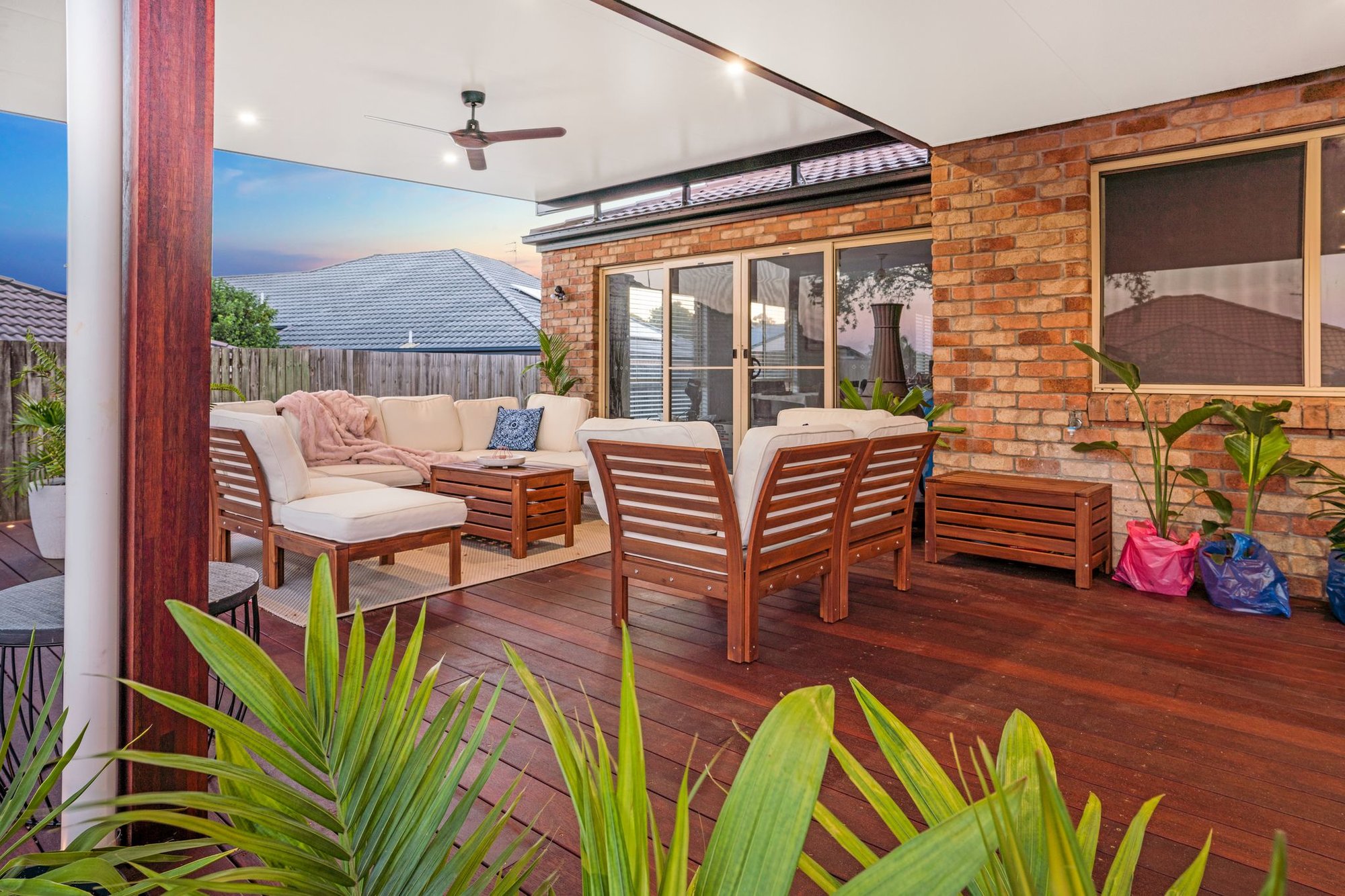 Deck with furnitures