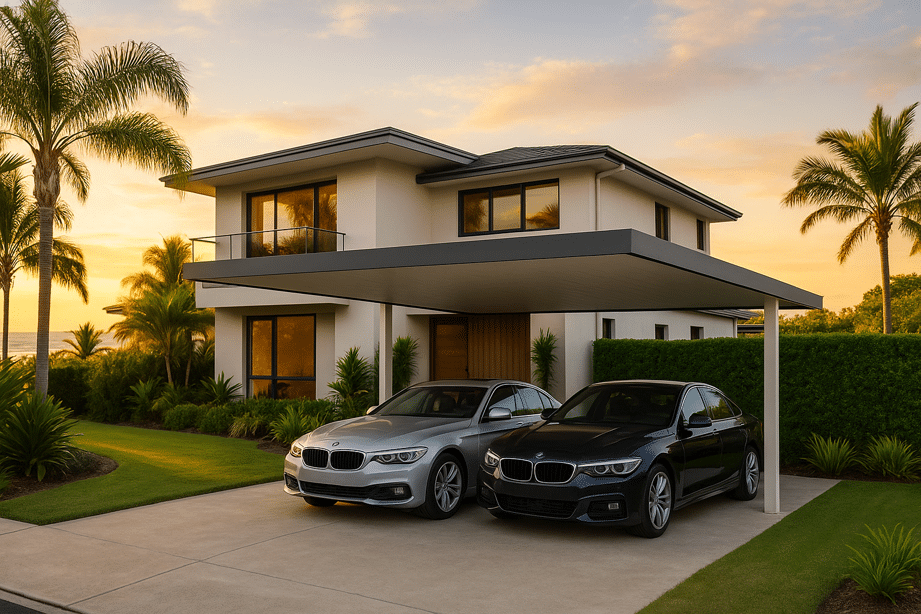 Before You Build: 7 Things Every Gold Coast Homeowner Should Know About Carports 3 Luxury Gold Coast home with a modern carport