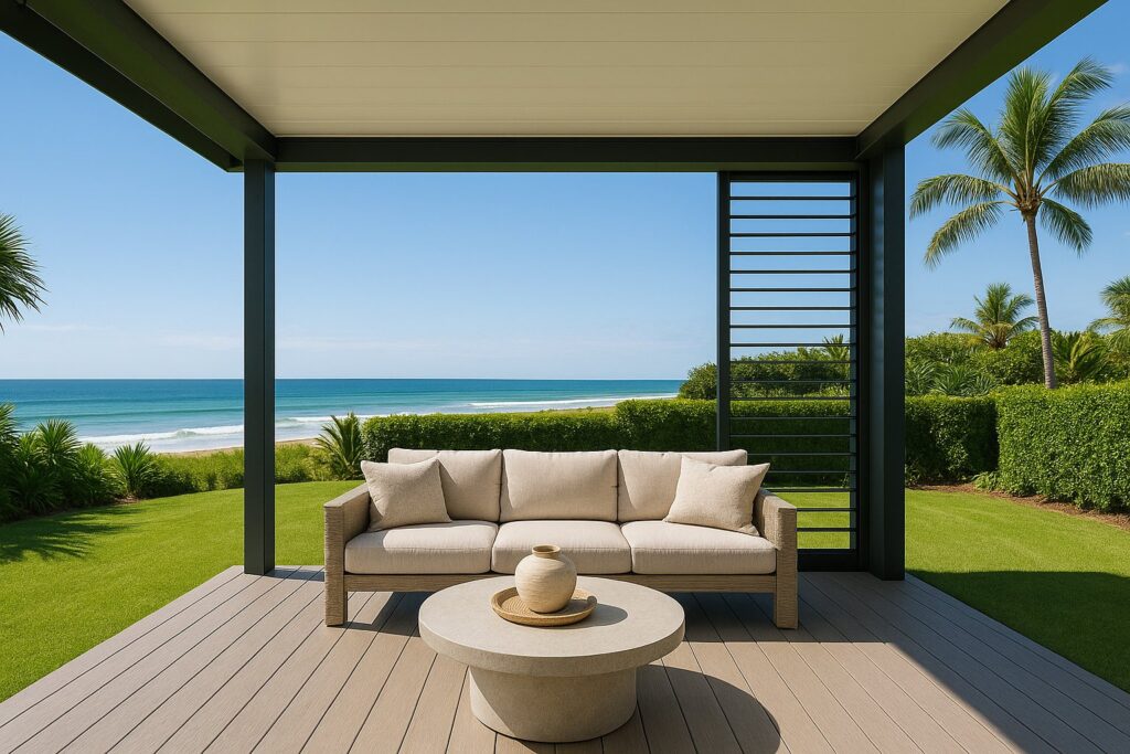 What’s the Best Material for Patios in Coastal Weather? 2 Patio with the best materials for coastal conditions