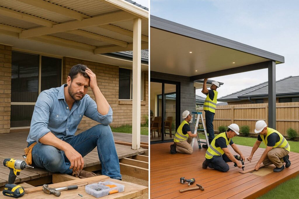 DIY vs Pro patio construction