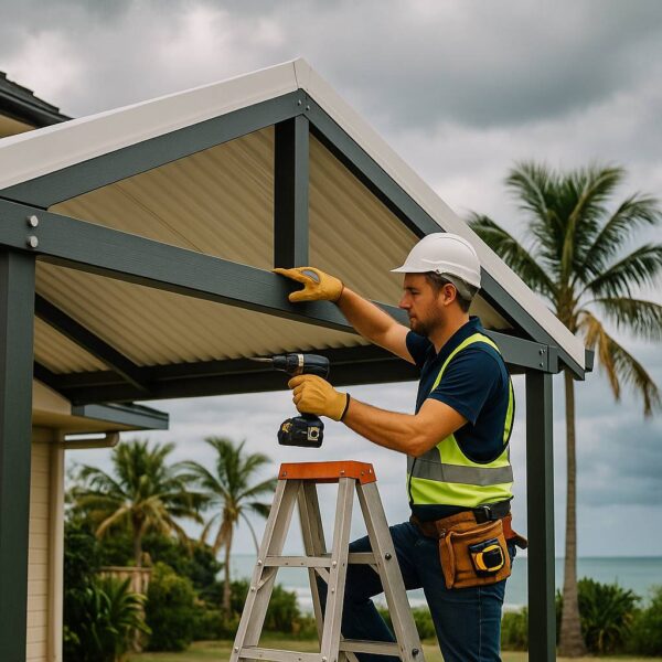 local patio builder at work