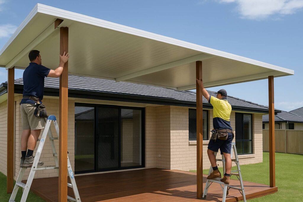 From First Quote to Finished Patio: A Real Timeline Breakdown 3 Patio construction in progress