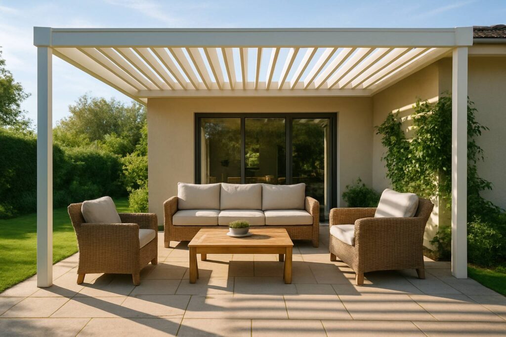 shade sail style patio