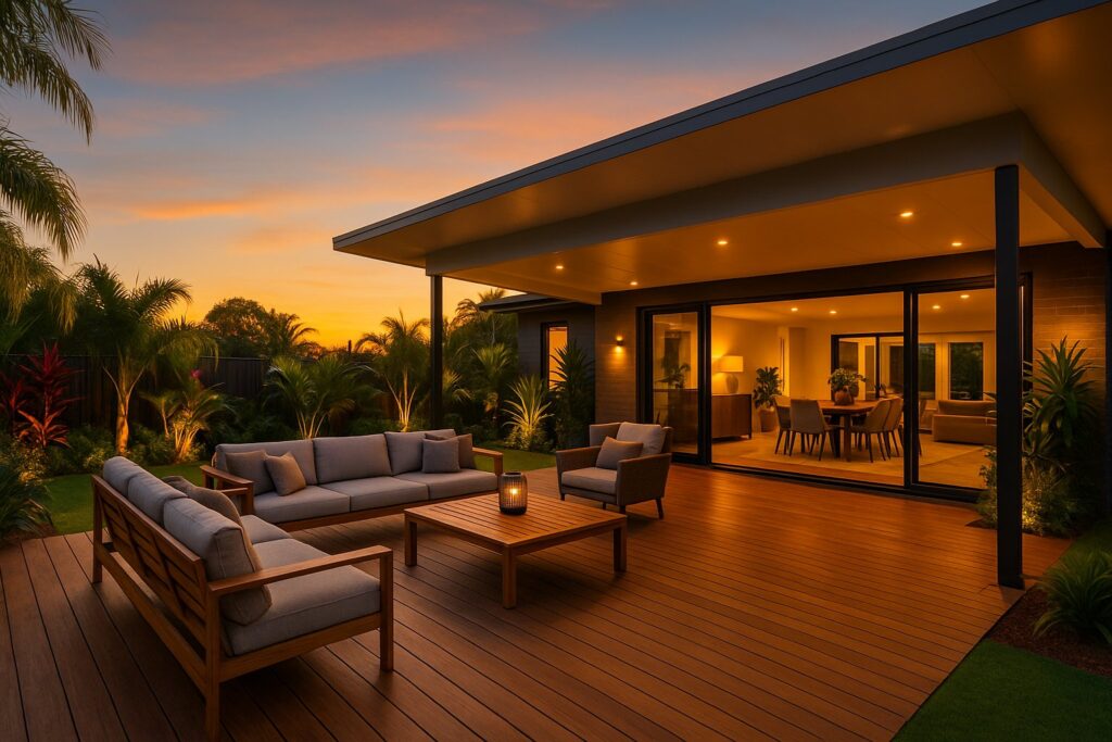 Patio Builders Bellbowrie 2 Outdoor Patio Sunset