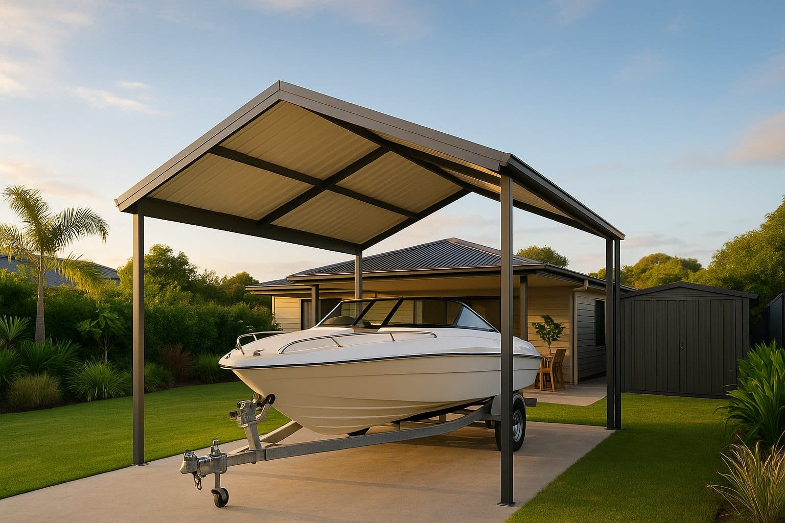 modern boat carport