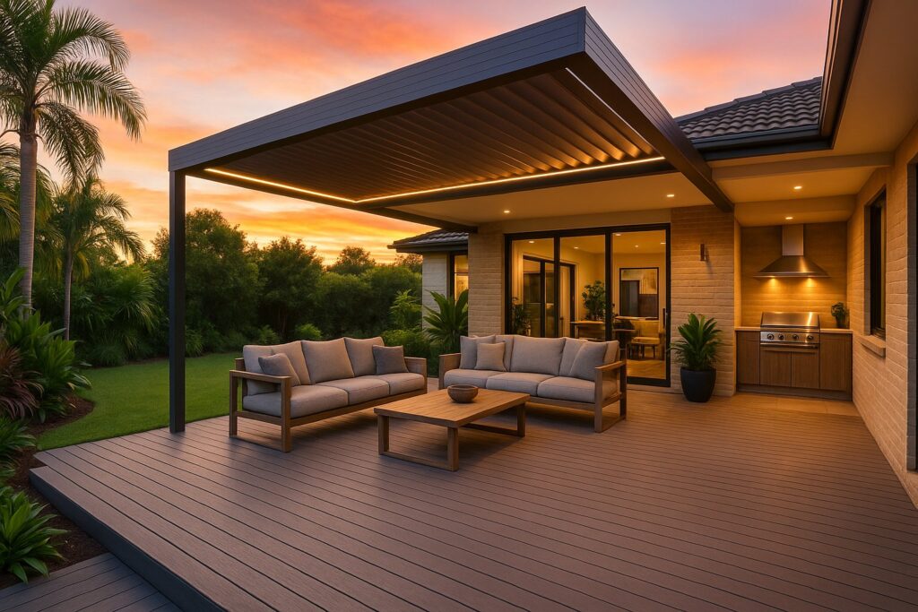 Patio Builders Sherwood 1 Outdoor patio in a suburban Sherwood home