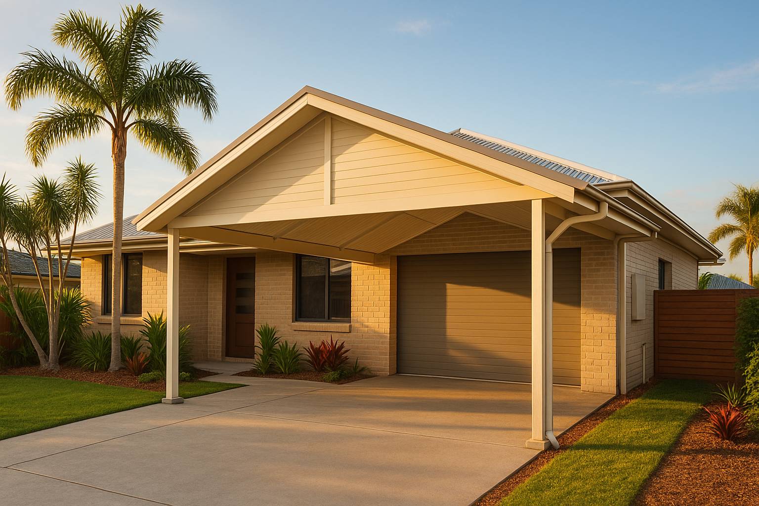Traditional carport